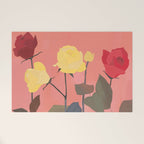 Red and Yellow Roses Welcome Mat Gallery Image 1