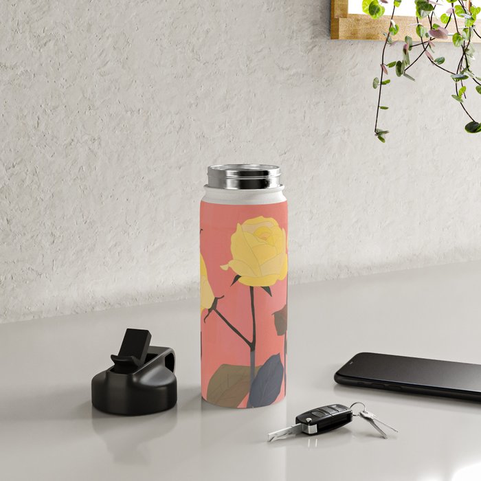 Red and Yellow Roses Water Bottle Gallery Image 4