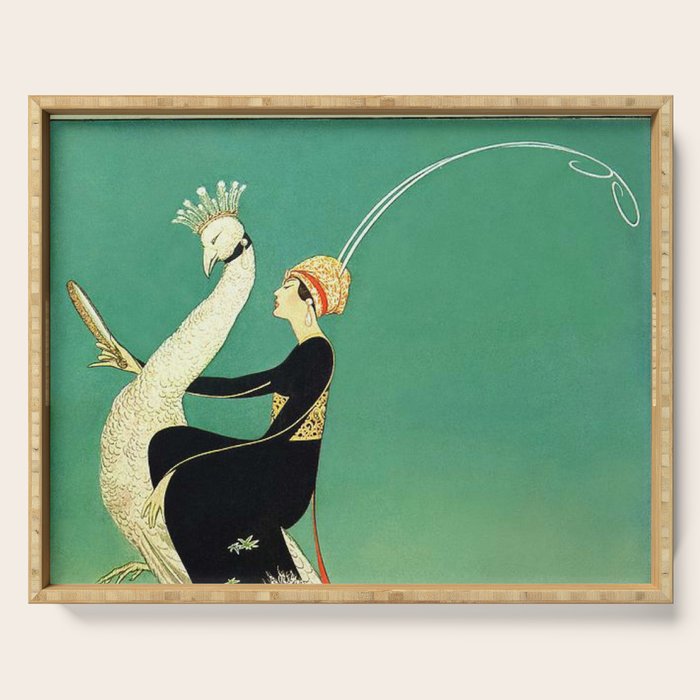 Vintage Magazine Cover - Peacock Serving Tray Gallery Image 1