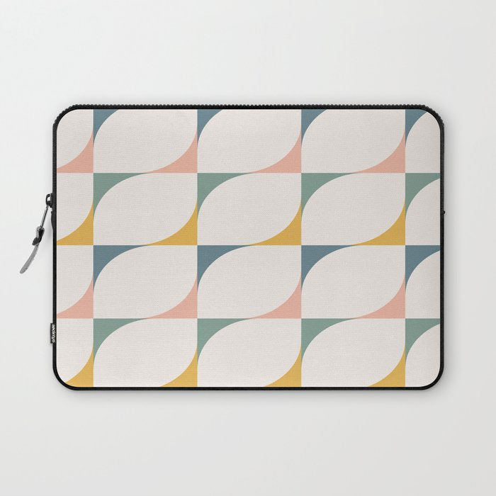 Abstract Patterned Shapes XXVI Laptop Sleeve Gallery Image 1