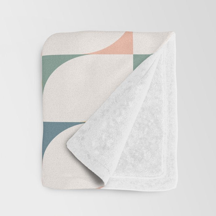 Abstract Patterned Shapes XXVI Throw Blanket Gallery Image 3