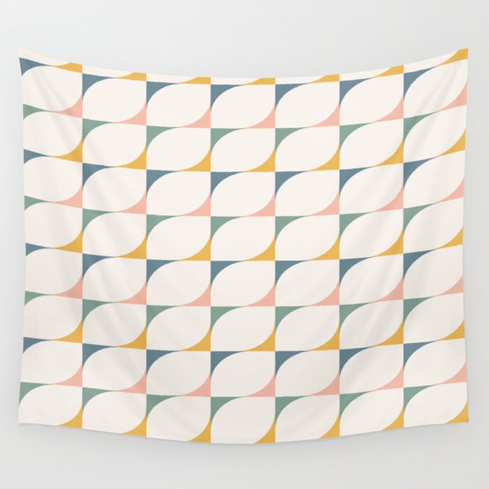 Abstract Patterned Shapes XXVI Wall Tapestry Gallery Image 1