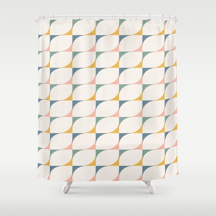 Abstract Patterned Shapes XXVI Shower Curtain Gallery Image 1