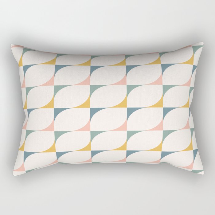Abstract Patterned Shapes XXVI Rectangular Pillow Gallery Image 2