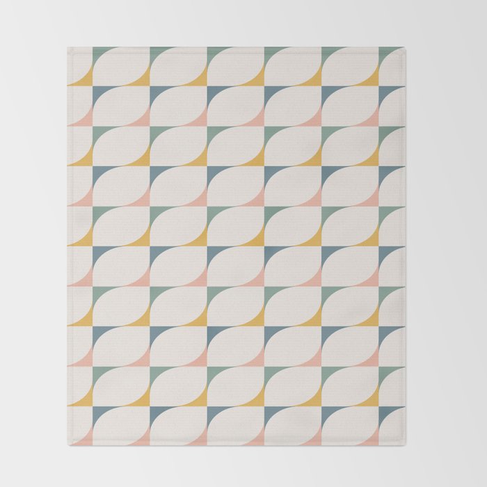 Abstract Patterned Shapes XXVI Throw Blanket Gallery Image 2