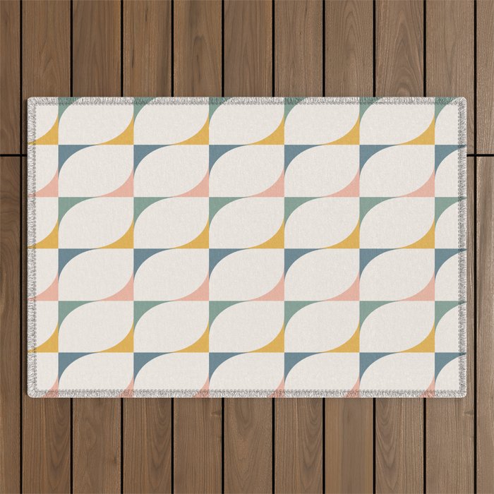 Abstract Patterned Shapes XXVI Outdoor Rug Gallery Image 1