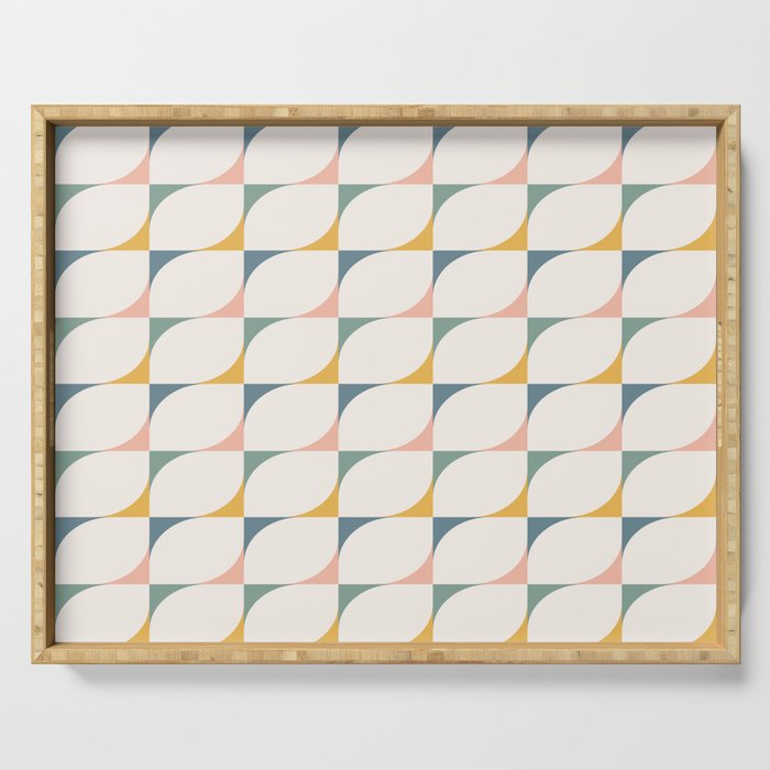 Abstract Patterned Shapes XXVI Serving Tray Gallery Image 1
