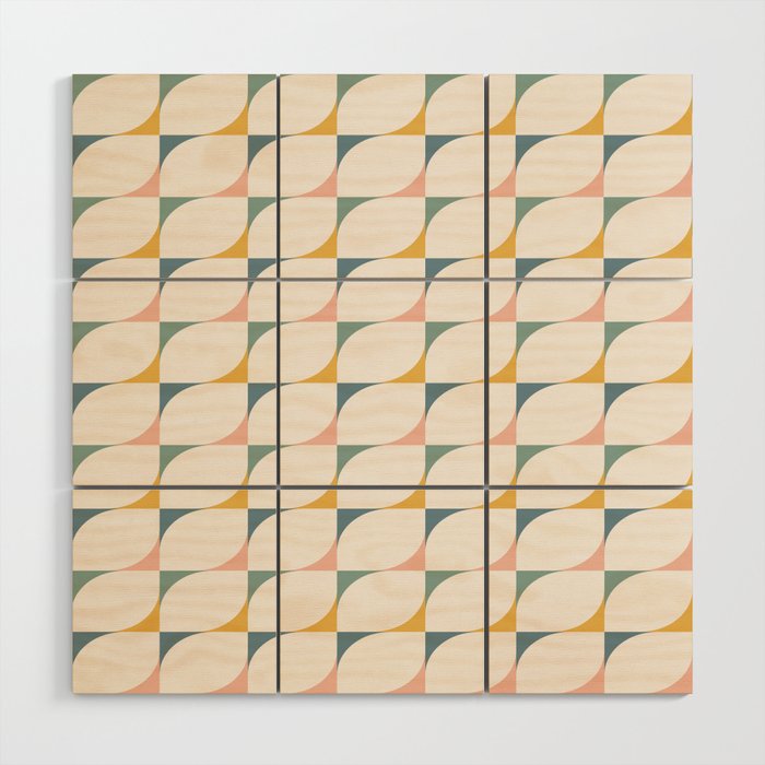 Abstract Patterned Shapes XXVI Wood Wall Art Gallery Image 1