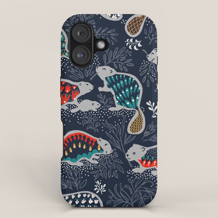 Beaver is back by night - Comeback Species iPhone Case Gallery Image 1