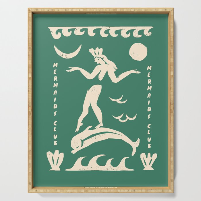 Mermaid club Serving Tray Gallery Image 1