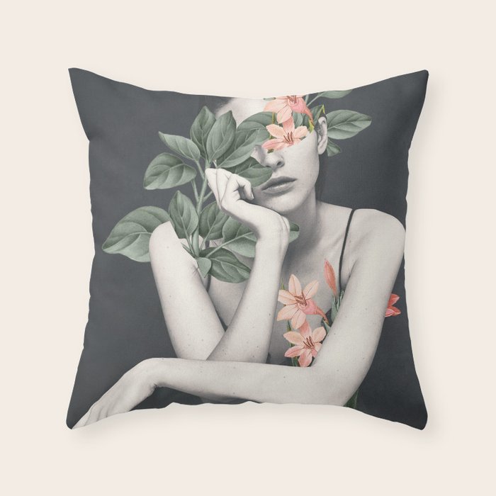 natural beauty-collage 3/1 Throw Pillow Gallery Image 6