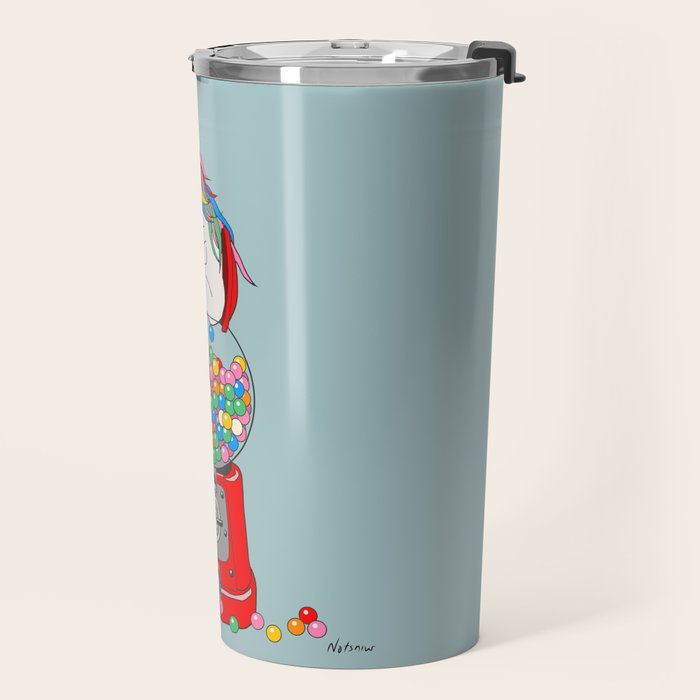 Unicorn Gumball Poop Travel Mug Gallery Image 2