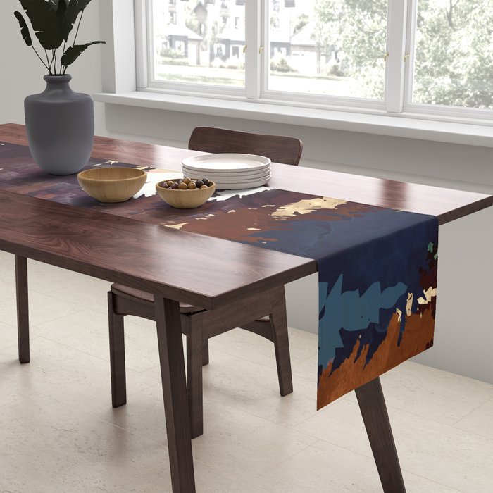 Autumn Forest Sunset Table Runner Gallery Image 2