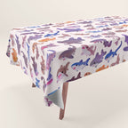Shark day - pastel Tablecloth Gallery Image 1