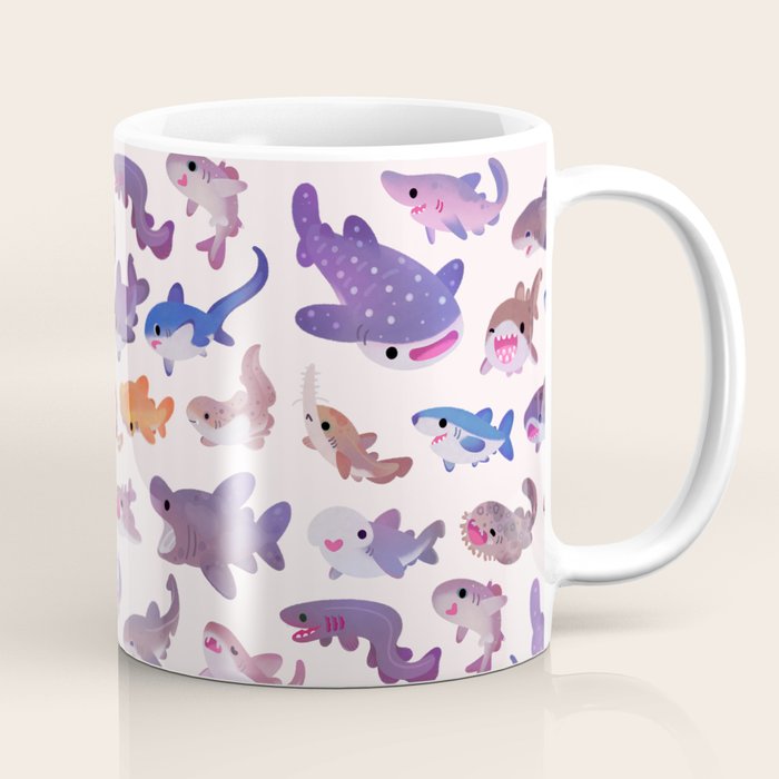 Shark day - pastel Coffee Mug Gallery Image 1