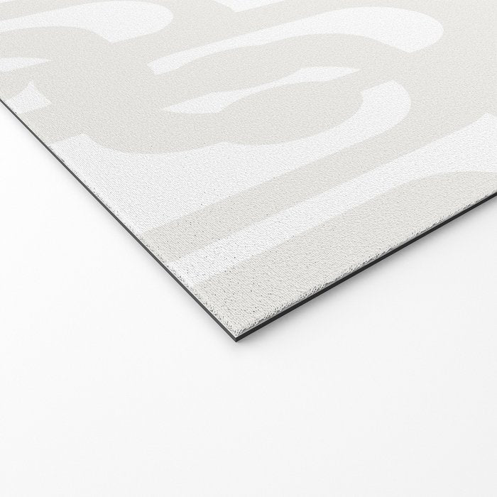 White Mid Century Modern Loop Pattern Welcome Mat Gallery Image 2