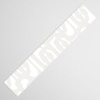 White Mid Century Modern Loop Pattern Table Runner Gallery Image 3
