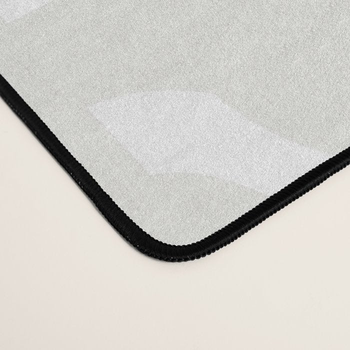 White Mid Century Modern Loop Pattern Desk Mat Gallery Image 4