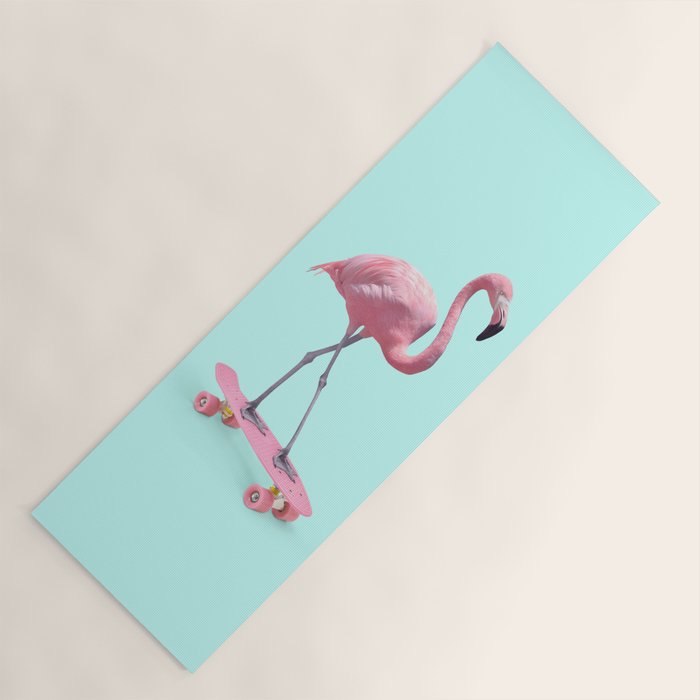 SKATE FLAMINGO Yoga Mat Gallery Image 1