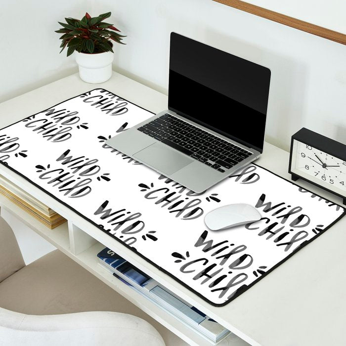 Wild Child - Black Desk Mat Gallery Image 2