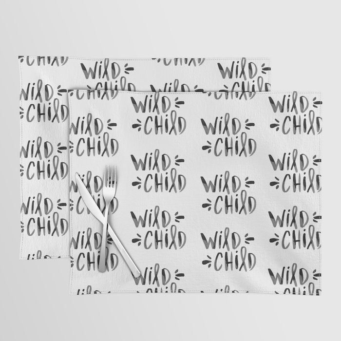 Wild Child - Black Placemat Gallery Image 1