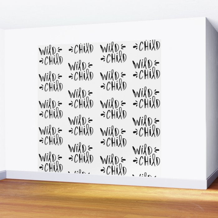 Wild Child - Black Wall Mural Gallery Image 2