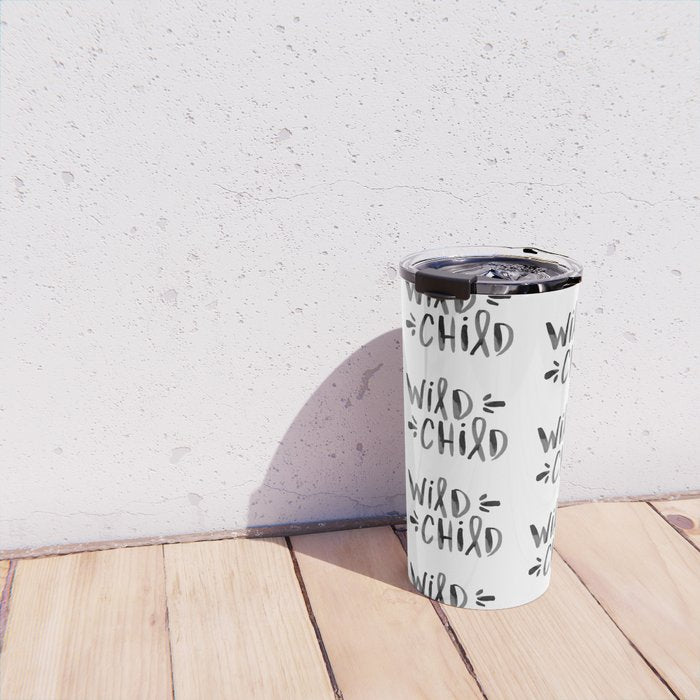 Wild Child - Black Travel Mug Gallery Image 4