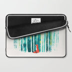 Fox in quiet forest Laptop Sleeve Gallery Image 2
