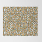 Black and Yellow Pansies Throw Blanket Gallery Image 2