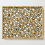 Black and Yellow Pansies Serving Tray Gallery Image 1