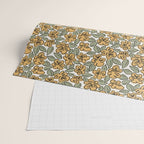 Black and Yellow Pansies Wrapping Paper Gallery Image 2