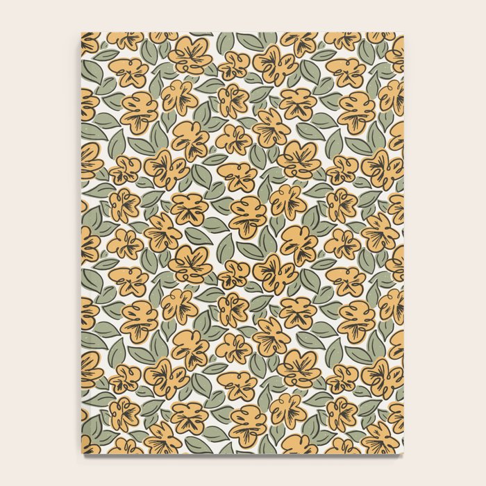 Black and Yellow Pansies Notebook Gallery Image 4