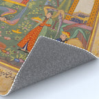 The picture of the Garden of Paradise, and the Queen of the Fairies on her throne, being joyous and merry Islamic Antique Art  Rug Gallery Image 4