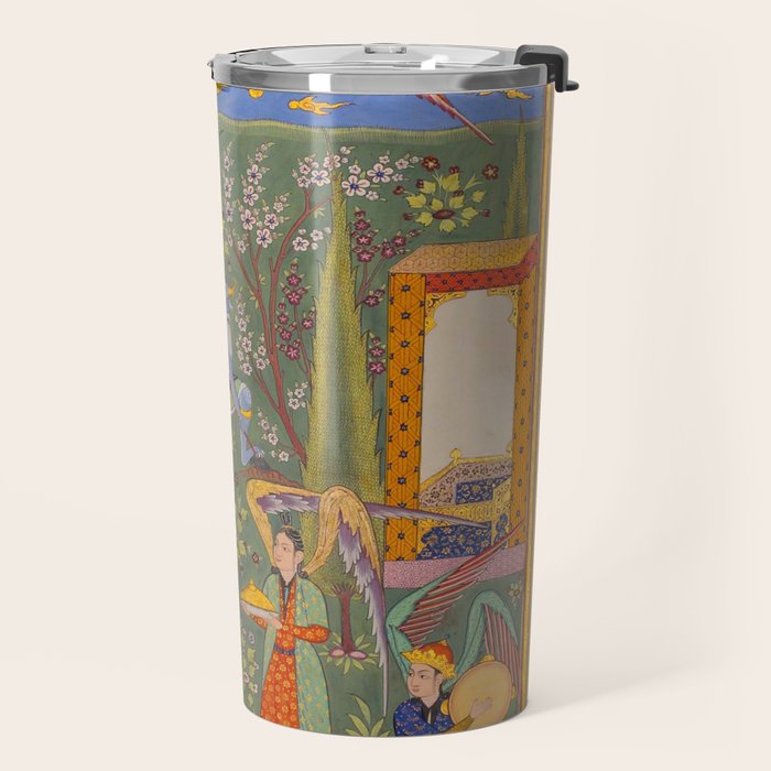 The picture of the Garden of Paradise, and the Queen of the Fairies on her throne, being joyous and merry Islamic Antique Art  Travel Mug Gallery Image 2
