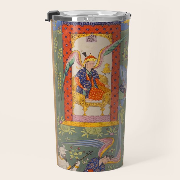The picture of the Garden of Paradise, and the Queen of the Fairies on her throne, being joyous and merry Islamic Antique Art  Travel Mug Gallery Image 3