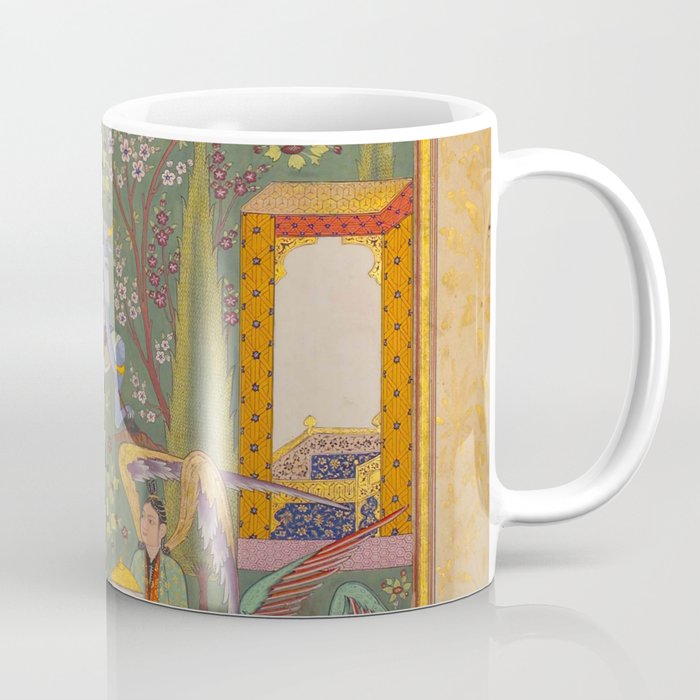 The picture of the Garden of Paradise, and the Queen of the Fairies on her throne, being joyous and merry Islamic Antique Art  Coffee Mug Gallery Image 1