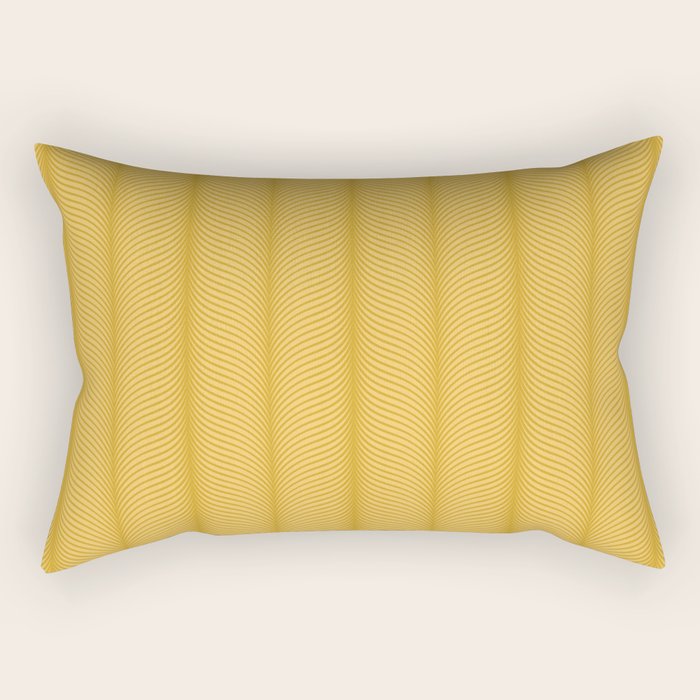 Elysian IX Golden Yellow Rectangular Pillow Gallery Image 1