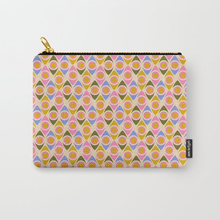 Mid century Modern Geo Pattern 1 Carry All Pouch Gallery Image 1