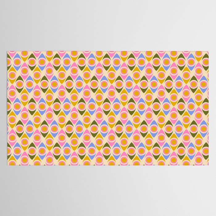Mid century Modern Geo Pattern 1 Tablecloth Gallery Image 2