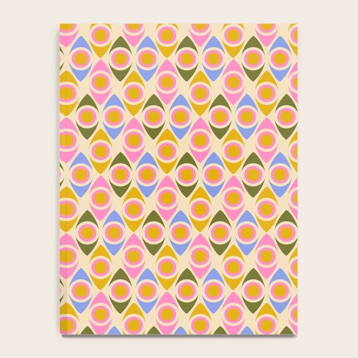 Mid century Modern Geo Pattern 1 Notebook Gallery Image 4