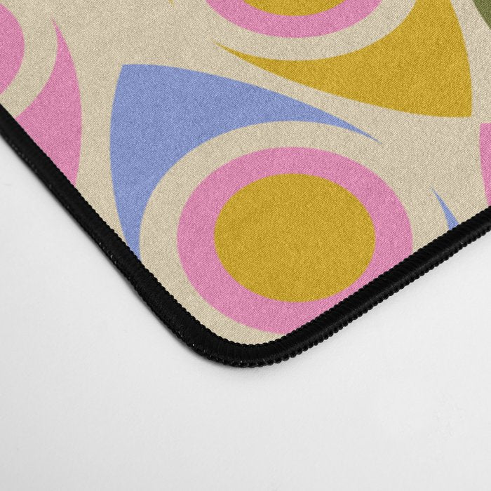 Mid century Modern Geo Pattern 1 Desk Mat Gallery Image 4