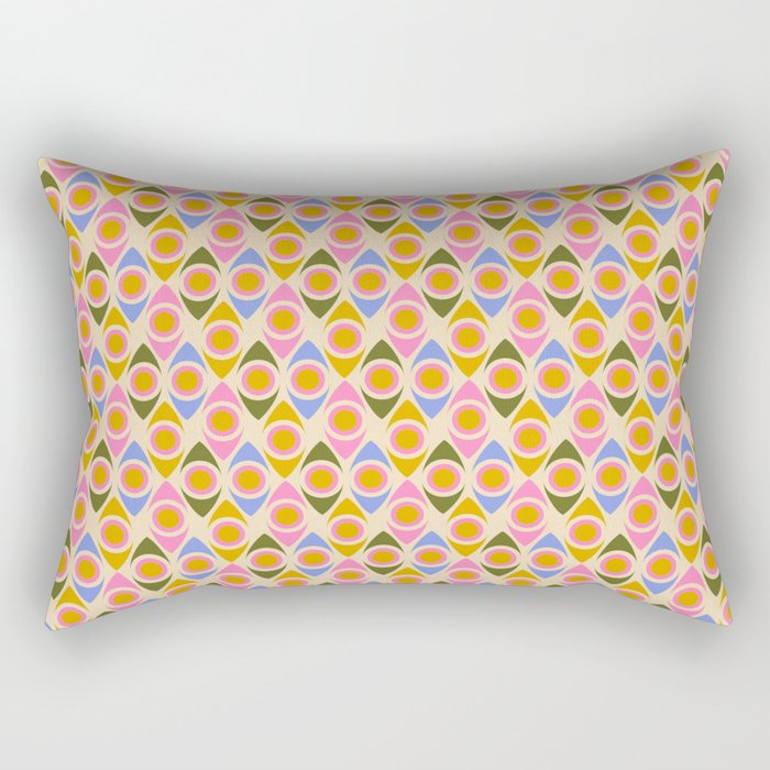Mid century Modern Geo Pattern 1 Rectangular Pillow Gallery Image 2