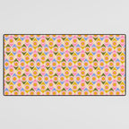 Mid century Modern Geo Pattern 1 Desk Mat Gallery Image 3