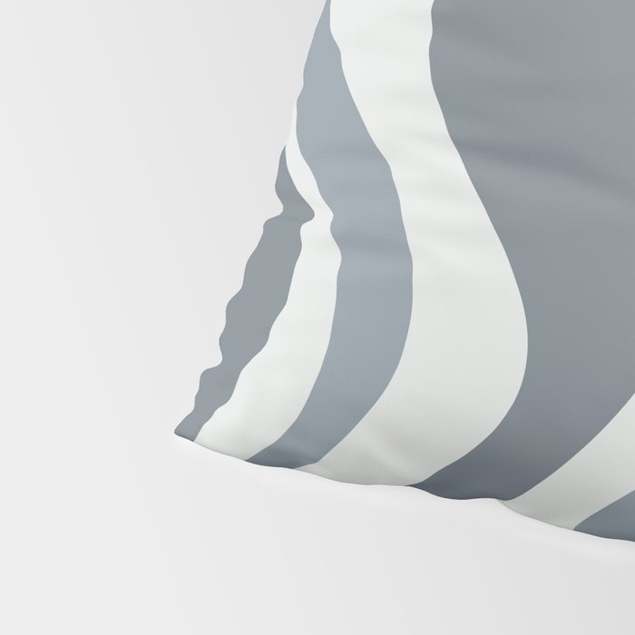 Liquid Swirl Abstract Pattern in Gray Monochrome  Pillow Sham Gallery Image 4