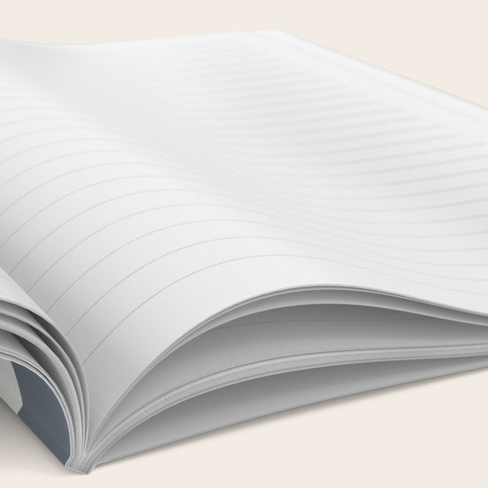 Liquid Swirl Abstract Pattern in Gray Monochrome  Notebook Gallery Image 2