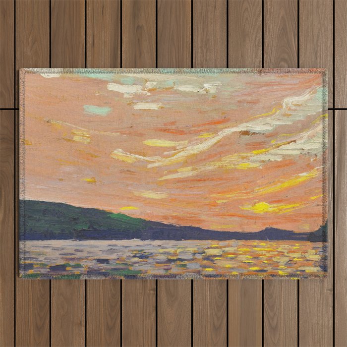 Tom Thomson Smoke Lake Canadian Landscape Artist Outdoor Rug Gallery Image 1