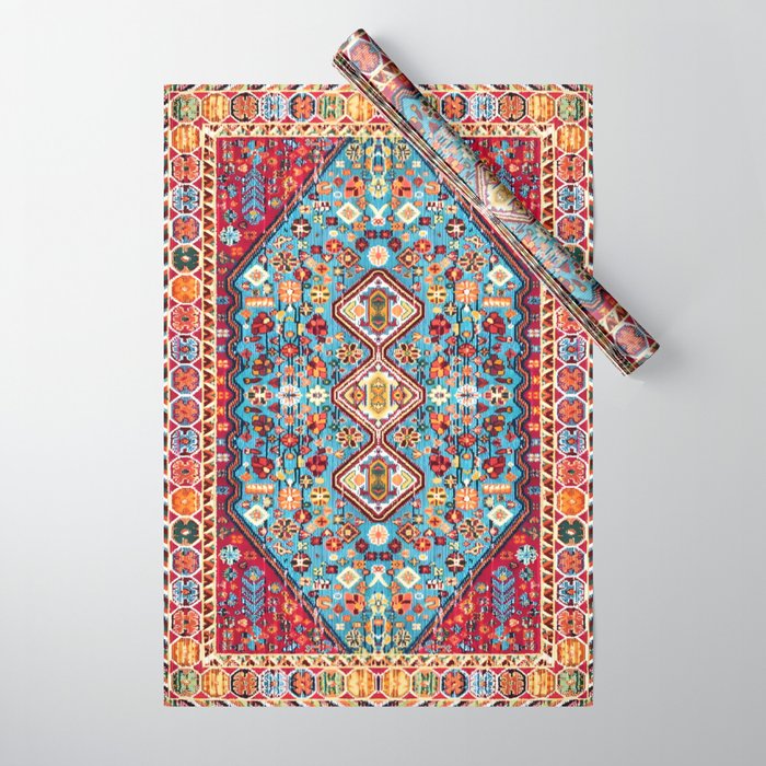 Colorful Kaleidoscope: Vintage Bohemian Moroccan Art Wrapping Paper Gallery Image 1