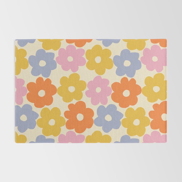 Simple Flower Pattern #1 Rug Gallery Image 2