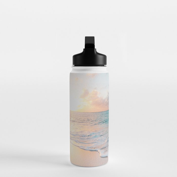 Beautiful tropical turquoise sandy beach photo Water Bottle Gallery Image 3