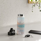 Beautiful tropical turquoise sandy beach photo Water Bottle Gallery Image 4